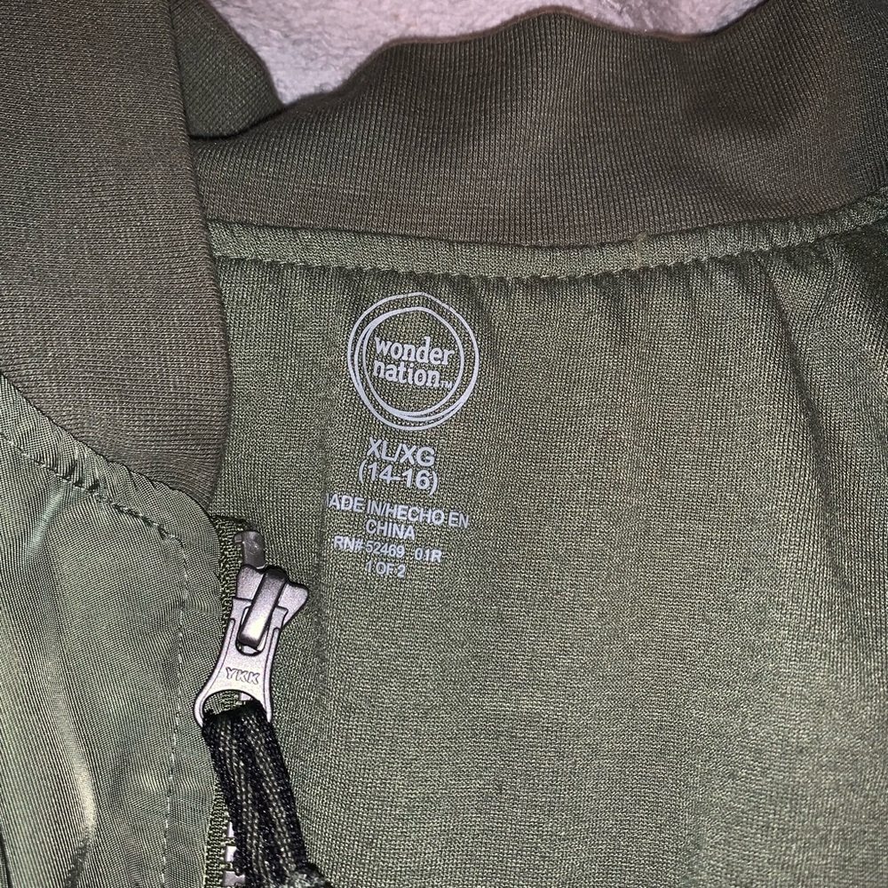 Army green, Wonder Nation Bomber jacket